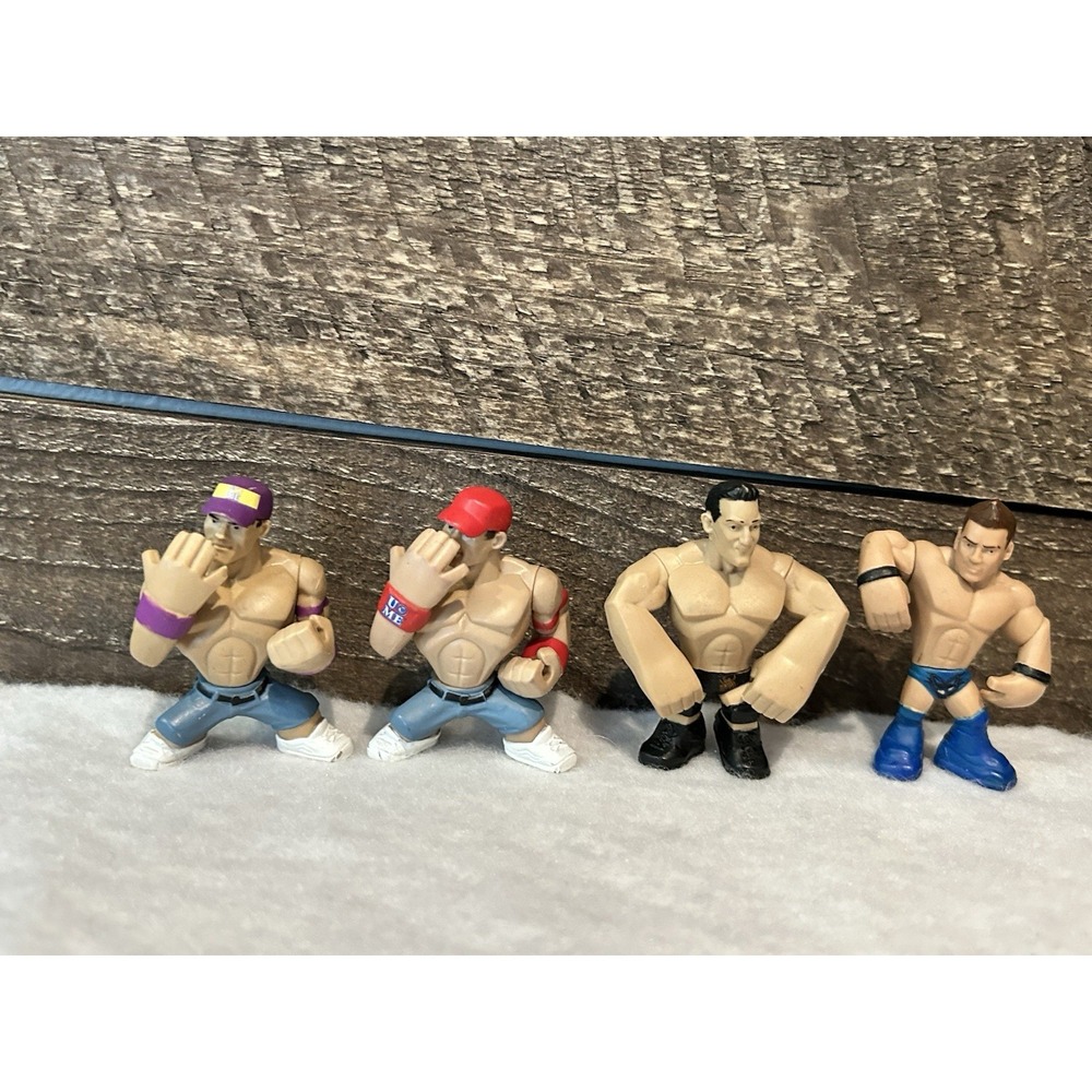 WWE Rumblers Mini Action Figures Wrestlers Mattel Lot of 4